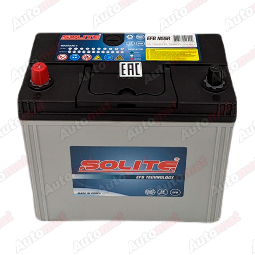 Аккумулятор SOLITE EFB 50 А/ч N55R
