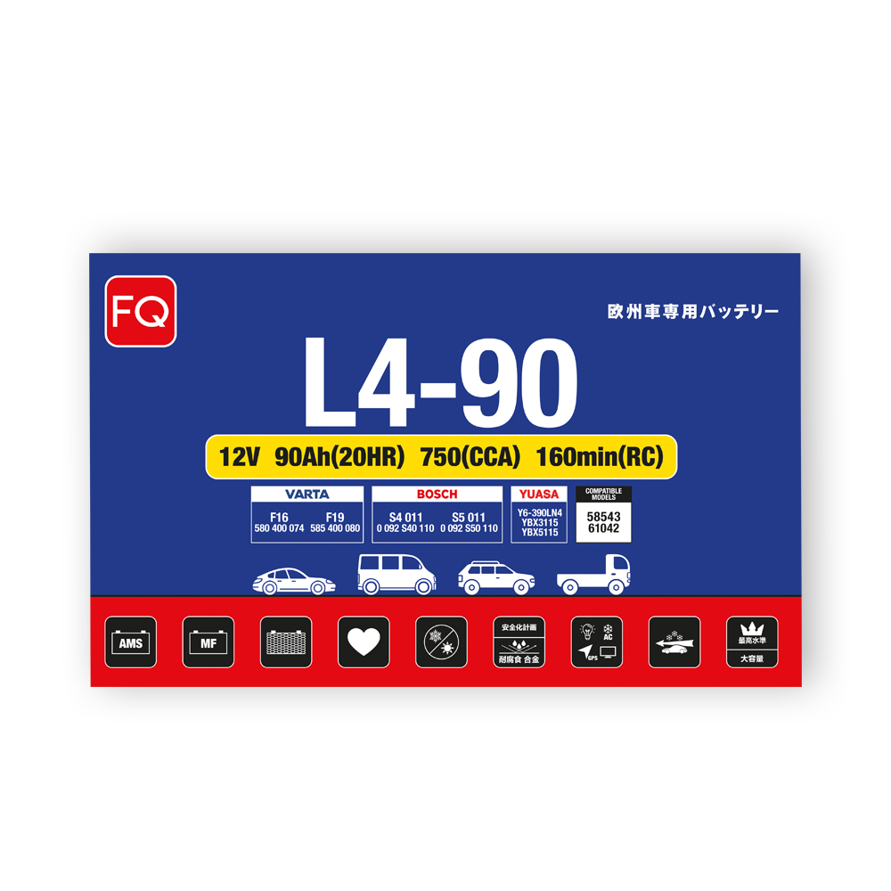 Аккумулятор FQ DIN L4-90 90Ah