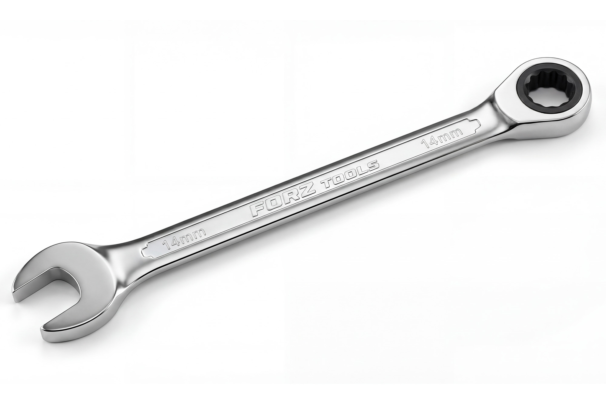 Комбинированный трещоточный ключ FORZ 14 мм, CrV, 72 зуба