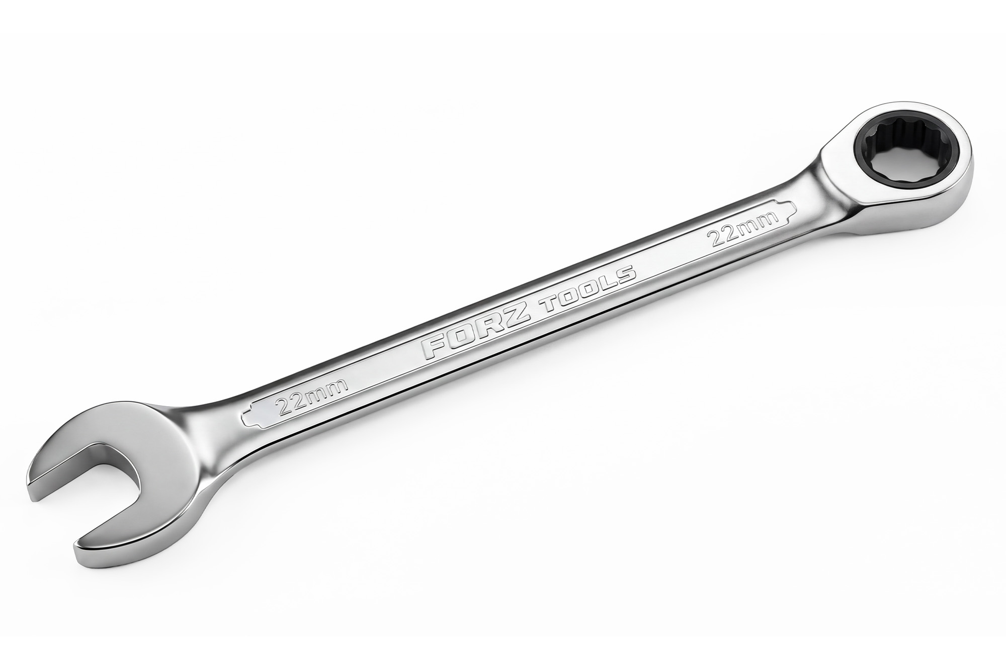 Комбинированный трещоточный ключ FORZ 22 мм, CrV, 72 зуба
