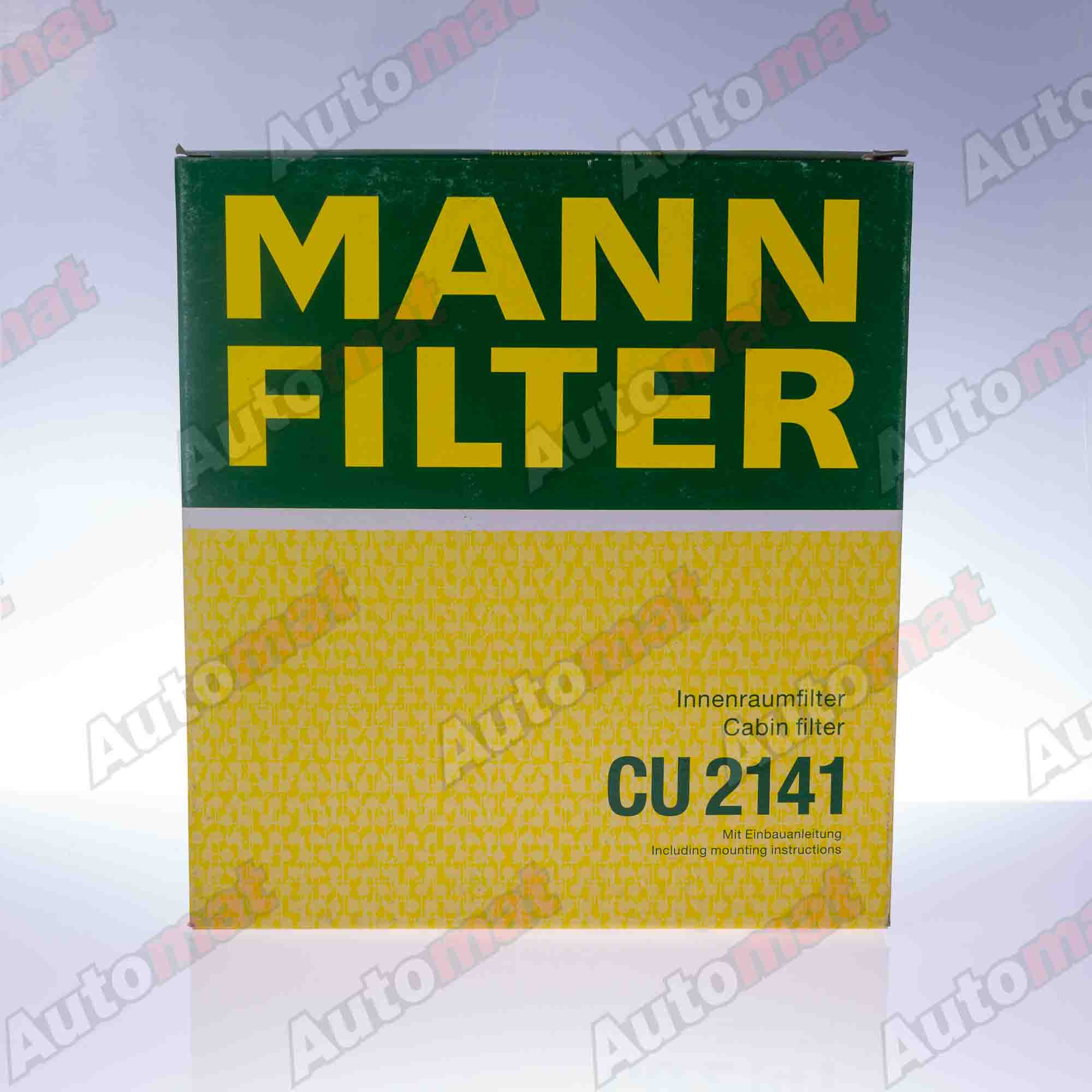 Фильтр салонный MANN-FILTER CU 2141 / AC-201