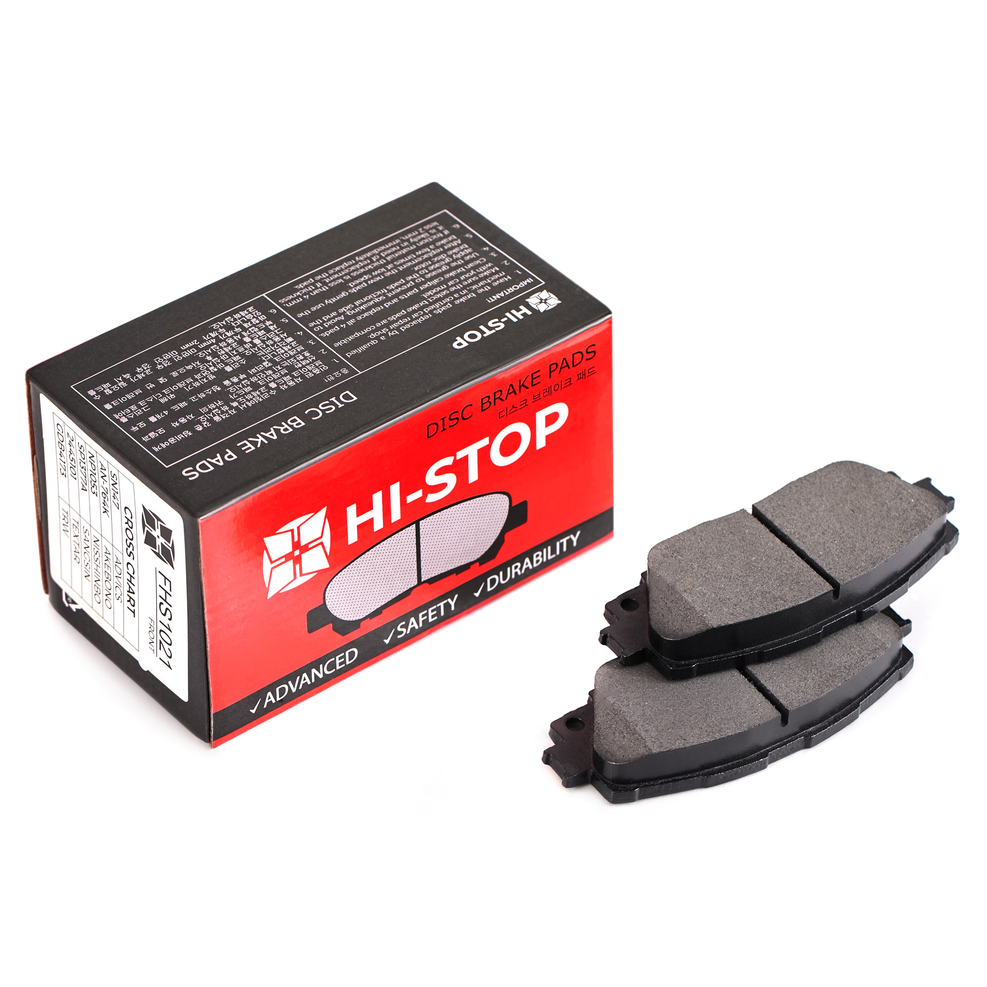 Колодки тормозные дисковые HI-STOP FHS1021 / SN147 / AN-764K / NP1053
