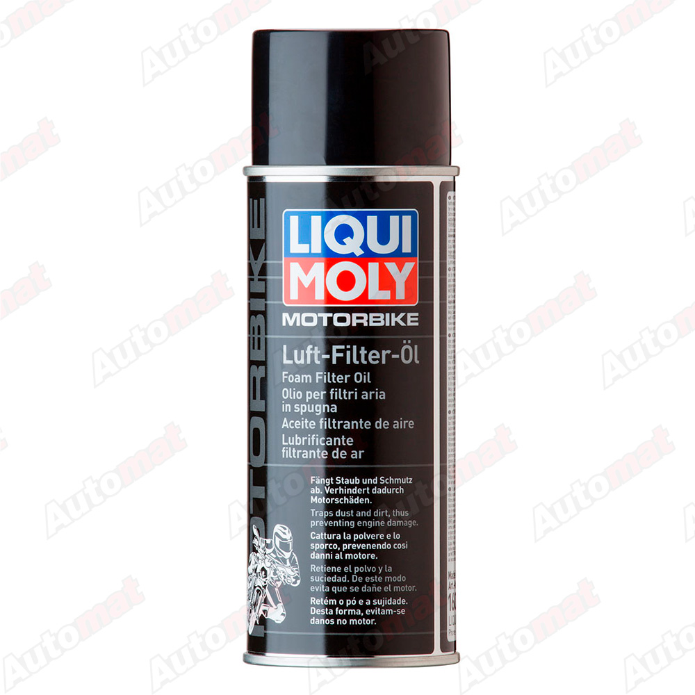 Белая цепная смазка для мотоцикла LiquiMoly Racing Kettenspray weiss (0.4л) 1591