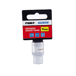 Головка торцевая шестигранная FORZ (1/2), 11 мм, CrV