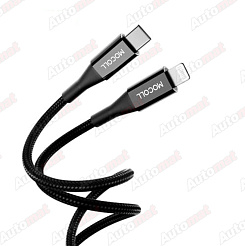 Кабель Mocoll MFI Type-C to Lighting Alfa Series Black