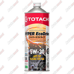 Масло моторное синтетическое TOTACHI HYPER EcoDrive Fully Synthetic SAE 5W-30 API SP, ILSAC GF-6A 1л